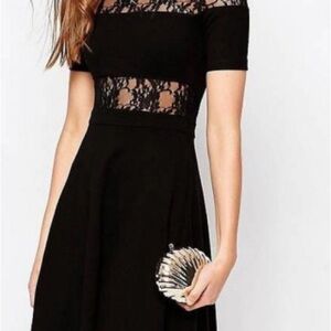 Elegant Black Lace Dress